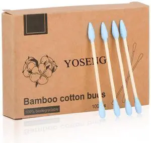 Natural Bamboo Double-Headed Cotton Swabs,Soft & Eco-Friendly Natural Bamboo Double-Headed Cotton Swabs,Soft & Eco-Friendly