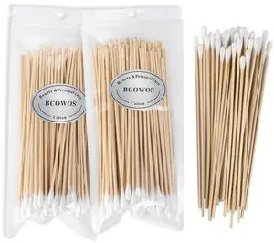 6" Long Cotton Swabs, Extra Long & Sturdy Wooden Sticks, 200 Count 6" Long Cotton Swabs, Extra Long & Sturdy Wooden Sticks, 200 Count