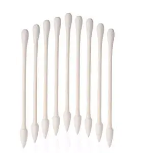 Cotton Swabs 800 Pieces, Double Precision Tips with Paper Stick, 4 Packs of 200 Pieces (Round+Pointed Shape) Cotton Swabs 800 Pieces, Double Precision Tips with Paper Stick, 4 Packs of 200 Pieces (Round+Pointed Shape)