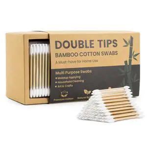 Pointed Cotton Swabs 600 Count with Paper Box, Double Precision Tips with Bamboo Sticks, Pointy Cotton Buds for Makeup Nail Care and Crafts Pointed Cotton Swabs 600 Count with Paper Box, Double Precision Tips with Bamboo Sticks, Pointy Cotton Buds for Makeup Nail Care and Crafts