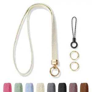 Stretchy Cute Lanyards for ID Badges, Thin Teacher Lanyard for Key, Long Neck Keychain ID Badge Lanyards for Women/Men (Starlight) Stretchy Cute Lanyards for ID Badges, Thin Teacher Lanyard for Key, Long Neck Keychain ID Badge Lanyards for Women/Men (Starlight)