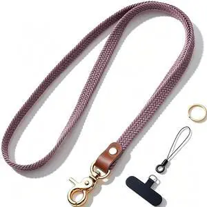 Stretchy Neck Lanyard for ID Badge Holder,Thin Keychain Lanyards for Keys, ID Badges,Teacher Lanyard for Women/Men(Smoke Purple) Stretchy Neck Lanyard for ID Badge Holder,Thin Keychain Lanyards for Keys, ID Badges,Teacher Lanyard for Women/Men(Smoke Purple)