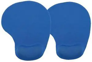 2 Pack Ergonomic Mouse Pads with Comfortable Gel Wrist Rest Support and Non-Slip PU Base for Pain Relief, Portable Comfortable Mousepad for Computer, Laptop, Office, Home, Travel, Royal Blue 2 Pack Ergonomic Mouse Pads with Comfortable Gel Wrist Rest Support and Non-Slip PU Base for Pain Relief, Portable Comfortable Mousepad for Computer, Laptop, Office, Home, Travel, Royal Blue