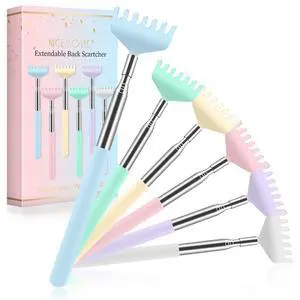 6 Pack Back Scratcher for Women Adults Men, Stocking Stuffers for Girls Women, Easter Basket Stuffers for Teens, Prizes for Adults, Bulk Gifts for Girls, Galentines Day Party Favors Gifts 6 Pack Back Scratcher for Women Adults Men, Stocking Stuffers for Girls Women, Easter Basket Stuffers for Teens, Prizes for Adults, Bulk Gifts for Girls, Galentines Day Party Favors Gifts
