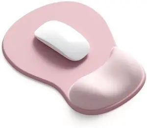 Ergonomic Mouse Pad with Gel Wrist Support, Comfortable Wrist Rest Mousepad with Non-Slip PU Base for Pain Relief, Desk, Home & Office, Pink Serenity Ergonomic Mouse Pad with Gel Wrist Support, Comfortable Wrist Rest Mousepad with Non-Slip PU Base for Pain Relief, Desk, Home & Office, Pink Serenity