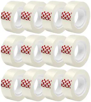 12 Rolls Transparent Tape Refills, Clear Tape Dispenser Refill Rolls, Glossy Gift Wrap Tapes for Office, School, Home, 3/4 x 1000 Inches 12 Rolls Transparent Tape Refills, Clear Tape Dispenser Refill Rolls, Glossy Gift Wrap Tapes for Office, School, Home, 3/4 x 1000 Inches