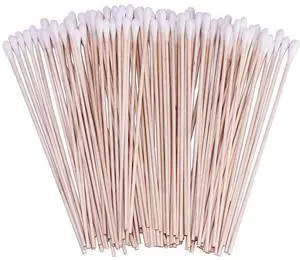 500 Count 6 Inch Long Cotton Swabs with Wooden Handles Cotton Tipped Applicator for Cleaning 500 Count 6 Inch Long Cotton Swabs with Wooden Handles Cotton Tipped Applicator for Cleaning