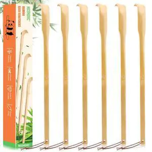 6 Pack Wooden Bamboo Back Scratcher for Men Women Adults, Gifts for Seniors, Christmas Stocking Stuffers for Adults Men Women, 16.5 Inch Long Handle Back Scratchers Easter Basket Stuffers 6 Pack Wooden Bamboo Back Scratcher for Men Women Adults, Gifts for Seniors, Christmas Stocking Stuffers for Adults Men Women, 16.5 Inch Long Handle Back Scratchers Easter Basket Stuffers