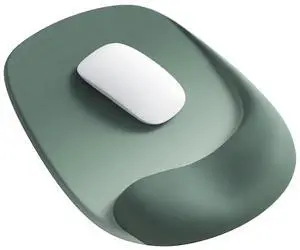 Ergonomic Mouse Pad with Wrist Rest, Gel Mousepad with Wrist Support, Pain Relief, Mouse Wrist Rest with Lycra Fabric, Non-Slip PU Base, Ideal for Laptop & Desktop, Gaming & Office & Home - Sage Green Ergonomic Mouse Pad with Wrist Rest, Gel Mousepad with Wrist Support, Pain Relief, Mouse Wrist Rest with Lycra Fabric, Non-Slip PU Base, Ideal for Laptop & Desktop, Gaming & Office & Home - Sage Green