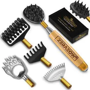 ® Extendable Back Scratcher for Men & Women, Telescoping Wooden Back Scratcher Set with 5 Detachable Heads, Head & Scalp Scratcher, Back Massager Stick, Fathers Day Gift ® Extendable Back Scratcher for Men & Women, Telescoping Wooden Back Scratcher Set with 5 Detachable Heads, Head & Scalp Scratcher, Back Massager Stick, Fathers Day Gift