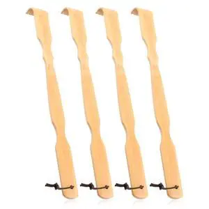 Wooden Bamboo Back Scratcher, 17" Natural Handmade Back Scratchers for Men and Women, New Upgraded Long Handle Back Massager, Relaxation Gifts for Mom and Dad (4 Pack) Wooden Bamboo Back Scratcher, 17" Natural Handmade Back Scratchers for Men and Women, New Upgraded Long Handle Back Massager, Relaxation Gifts for Mom and Dad (4 Pack)