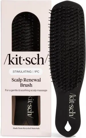 Scalp Renewal Brush - Exfoliating & Scalp Massager for Hair Growth, Gentle Head Massage Brush to Remove Buildup, Boost Circulation & Relaxing Head Scrubber for Washing Hair - Black Scalp Renewal Brush - Exfoliating & Scalp Massager for Hair Growth, Gentle Head Massage Brush to Remove Buildup, Boost Circulation & Relaxing Head Scrubber for Washing Hair - Black