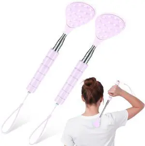 2 Pcs Telescoping Back Scratcher Portable Extendable Metal Double Sided Backscratcher Birthday White Elephant Gift Christmas Stocking Stuffers for Men Women Teen(Purple) 2 Pcs Telescoping Back Scratcher Portable Extendable Metal Double Sided Backscratcher Birthday White Elephant Gift Christmas Stocking Stuffers for Men Women Teen(Purple)
