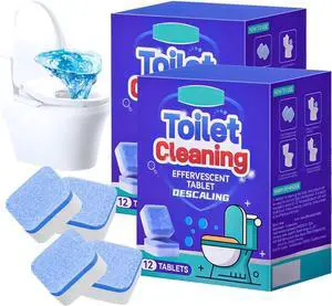 24pcs-Toilet Bowl CleanersAutomatic Toilet Bowl CleanersEffervescent Toilet CleanersInterior Cleaning Fizz Pellet, Effervescent Cleaners Tablets 24pcs-Toilet Bowl CleanersAutomatic Toilet Bowl CleanersEffervescent Toilet CleanersInterior Cleaning Fizz Pellet, Effervescent Cleaners Tablets