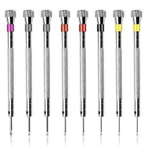 8 PCS Precision Jewelers Screwdriver Set, 0.8-1.6mm, Professional Watch Screwdriver Set, for Watch Eyeglasses Jewelry Wor 8 PCS Precision Jewelers Screwdriver Set, 0.8-1.6mm, Professional Watch Screwdriver Set, for Watch Eyeglasses Jewelry Wor