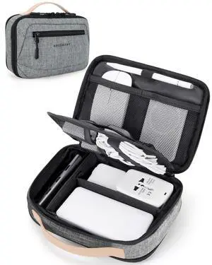 Electronics Organizer Travel Case, Cord Organizer Travel Cable Bag for Tech Accessories(Gray) Electronics Organizer Travel Case, Cord Organizer Travel Cable Bag for Tech Accessories(Gray)