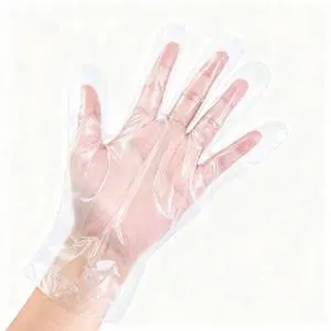 Disposable Food Prep Gloves - 200 Pairs Plastic Food Safe Disposable Gloves, Food Handling, One Size Fits Most 200 Pairs Disposable Food Prep Gloves - 200 Pairs Plastic Food Safe Disposable Gloves, Food Handling, One Size Fits Most 200 Pairs