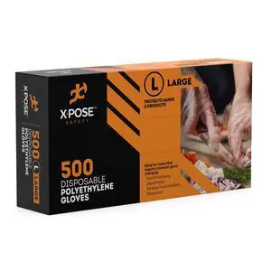 Clear Disposable Poly Gloves - 500 Medium - Non Latex Gloves - Kitchen Prep, Restaurant, Cooking, Cleaning, Hair Dye, Dishwashing, Industrial Disposal Clear Disposable Poly Gloves - 500 Medium - Non Latex Gloves - Kitchen Prep, Restaurant, Cooking, Cleaning, Hair Dye, Dishwashing, Industrial Disposal