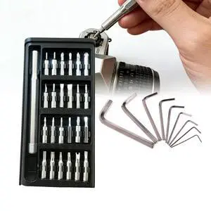 33 in 1 Precision Screwdriver Set with 9Pcs L-Shaped Hex Key Set, Professional Multi-Function Repair Tool Kit for Eyeglasses,Watches,Smartphones,Bicycles,Compute,Home Tool (Screwdriver,Hex Wrench) 33 in 1 Precision Screwdriver Set with 9Pcs L-Shaped Hex Key Set, Professional Multi-Function Repair Tool Kit for Eyeglasses,Watches,Smartphones,Bicycles,Compute,Home Tool (Screwdriver,Hex Wrench)
