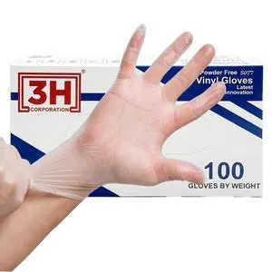 Clear Vinyl Disposable Gloves - Medium (100 Count), Latex Free & Food Safe - Multipurpose Protective Gloves for Meal Prep, Cooking, Cleaning, and Hair Dye - Powder Free Clear Vinyl Disposable Gloves - Medium (100 Count), Latex Free & Food Safe - Multipurpose Protective Gloves for Meal Prep, Cooking, Cleaning, and Hair Dye - Powder Free