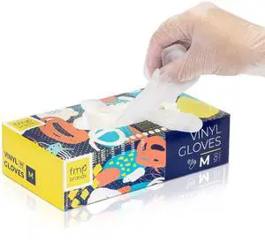 100 Pack Disposable Latex Free Medium M Vinyl Food Prep Gloves - Powder Free, Ideal for Kitchen, Bathroom, Household, Gardening 100 Pack Disposable Latex Free Medium M Vinyl Food Prep Gloves - Powder Free, Ideal for Kitchen, Bathroom, Household, Gardening