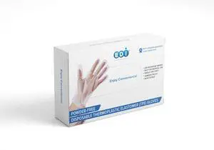 Stretchable Plastic TPE Food Service Gloves (Large, 200 pcs) (Clear) Powder-Free, Latex-Free Stretchable Plastic TPE Food Service Gloves (Large, 200 pcs) (Clear) Powder-Free, Latex-Free