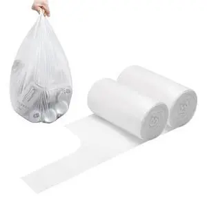 2-4 Gallon Portable Trash Bags, Thicken Vest type Small Garbage Bags for Office, Kitchen, Bedroom and more, 60 Counts White 2-4 Gallon Portable Trash Bags, Thicken Vest type Small Garbage Bags for Office, Kitchen, Bedroom and more, 60 Counts White