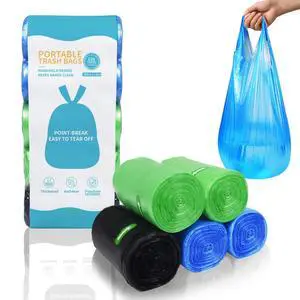 5Rolls 4Gallon Portable Trash Bags,Thicken Small Garbage Bags for Office,Bedroom,Kitchen Waste Bin(150Counts,Colorful) 5Rolls 4Gallon Portable Trash Bags,Thicken Small Garbage Bags for Office,Bedroom,Kitchen Waste Bin(150Counts,Colorful)