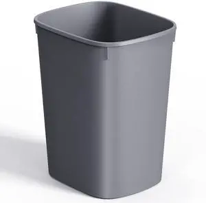 Small Bathroom Trash Can, 2.6 Gallon Slim Mini Garbage Can Small Trash Bin Plastic Waste Basket for Dorm Room, Bedroom, Office, Toilet (Grey) Small Bathroom Trash Can, 2.6 Gallon Slim Mini Garbage Can Small Trash Bin Plastic Waste Basket for Dorm Room, Bedroom, Office, Toilet (Grey)