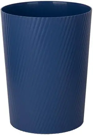 Small Trash Can Wastebasket Garbage Can Container Bins for Bathrooms, Laundry Room, Kitchens, Offices, Kids Rooms, Dorms (Navy Blue) Small Trash Can Wastebasket Garbage Can Container Bins for Bathrooms, Laundry Room, Kitchens, Offices, Kids Rooms, Dorms (Navy Blue)