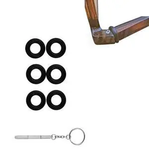 Eyeglass Repair Kits Glasses Grips Hinge Tighteners Silicone Hinge Rings Eyeglass Replacement and 1 Screwdriver 6mm for Eyeglass Frame Eyeglass Repair Kits Glasses Grips Hinge Tighteners Silicone Hinge Rings Eyeglass Replacement and 1 Screwdriver 6mm for Eyeglass Frame