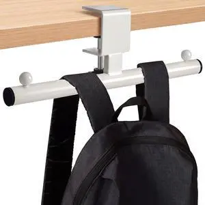 1 Pcs White Heavy-Duty Bag Hook for Desk or Table Bag Hanger Backpack Holder Purse Hook Table Handbag Hanger Organizer Storage Under Desk for Office Classroom Dorm Accessories 1 Pcs White Heavy-Duty Bag Hook for Desk or Table Bag Hanger Backpack Holder Purse Hook Table Handbag Hanger Organizer Storage Under Desk for Office Classroom Dorm Accessories