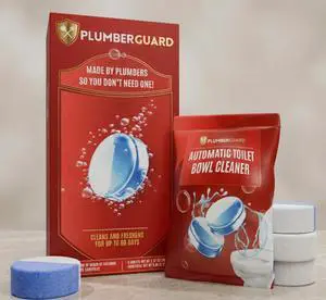 Toilet Tablets 4 Pack | Bleach & Chlorine Free, Dual-action Whitening with 1% Hydrogen Peroxide | Plumbers' Choice | Automatic Toilet Bowl Cleaner Tablets | Long-lasting Cleaning Supplies Toilet Tablets 4 Pack | Bleach & Chlorine Free, Dual-action Whitening with 1% Hydrogen Peroxide | Plumbers' Choice | Automatic Toilet Bowl Cleaner Tablets | Long-lasting Cleaning Supplies