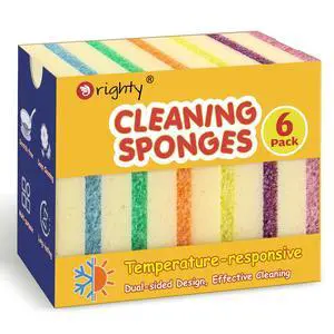 Dish Sponges, Temperature-Responsive Kitchen Sponges 6 Pack Dish Sponges, Temperature-Responsive Kitchen Sponges 6 Pack