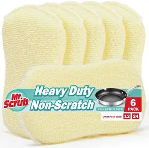 Sponges Kitchen Scrub Dish Sponge Scouring Pad, 6 Pack Cleaning Brush Scrubber Supplies for Soap, Dishwashing Dinnerware Sets Pan Pot Glass Dishwasher Sink Bathroom Towels Cloth Rags Holder Sponges Kitchen Scrub Dish Sponge Scouring Pad, 6 Pack Cleaning Brush Scrubber Supplies for Soap, Dishwashing Dinnerware Sets Pan Pot Glass Dishwasher Sink Bathroom Towels Cloth Rags Holder
