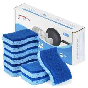 9 Pack Zero Scratch Scrub Sponges, Non-Scratch Dish Scrubbers for Nonstick Pans, Multi-Surface Safe Cleaning Sponges for Kitchen & Bathroom 9 Pack Zero Scratch Scrub Sponges, Non-Scratch Dish Scrubbers for Nonstick Pans, Multi-Surface Safe Cleaning Sponges for Kitchen & Bathroom