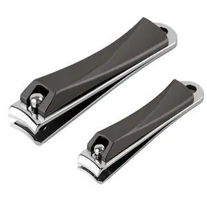 Nail Clippers Set, Curved Fingernail Clipper for Men Women Adult, Ultra Sharp Stainless Steel Fingernail & Toenail Clippers for Thick Nails (Black) Nail Clippers Set, Curved Fingernail Clipper for Men Women Adult, Ultra Sharp Stainless Steel Fingernail & Toenail Clippers for Thick Nails (Black)