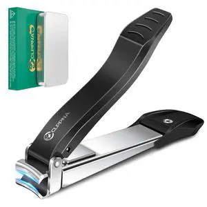 Nail Clippers for Men with Catcher, CLPPNA Heavy Duty Finger Nail Clippers Adult, Stainless Steel Nail Cutter, Fingernail & Toenail Clippers Ideal Gift for Men & Grooming Gifts Nail Clippers for Men with Catcher, CLPPNA Heavy Duty Finger Nail Clippers Adult, Stainless Steel Nail Cutter, Fingernail & Toenail Clippers Ideal Gift for Men & Grooming Gifts