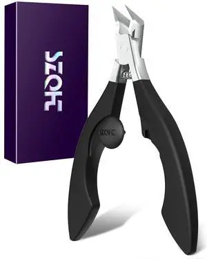 Nail Clippers for Thick Toenails & Fingernails Straight Edge Stainless Steel Cutter with Safety Lock, Ergonomic Grip Professional Ingrown Nail Trimmer for Men & Women Nail Clippers for Thick Toenails & Fingernails Straight Edge Stainless Steel Cutter with Safety Lock, Ergonomic Grip Professional Ingrown Nail Trimmer for Men & Women
