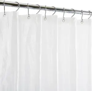 Waterproof Shower Curtain Liner, 4Xs Splash Guard Suction Cup Leak Protection, 12 Rust Resistant Copper Grommets, 3 Large Magnet Hem, 100% PVC, 70" x 72", Clear Waterproof Shower Curtain Liner, 4Xs Splash Guard Suction Cup Leak Protection, 12 Rust Resistant Copper Grommets, 3 Large Magnet Hem, 100% PVC, 70" x 72", Clear
