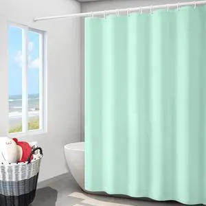 Apple Green Fabric Shower Curtain Liner with Magnets, Waterproof Hotel Quality, 72 x 72 Machine Washable Apple Green Fabric Shower Curtain Liner with Magnets, Waterproof Hotel Quality, 72 x 72 Machine Washable