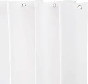 KN61440 Medium Weight 5 Gauge Waterproof PEVA Shower Curtain Liner with Rust-Resistant Metal Grommets and Weighted Magnetic Hem for Bathroom, 70" W x 72" H, White, 1-Pack KN61440 Medium Weight 5 Gauge Waterproof PEVA Shower Curtain Liner with Rust-Resistant Metal Grommets and Weighted Magnetic Hem for Bathroom, 70" W x 72" H, White, 1-Pack