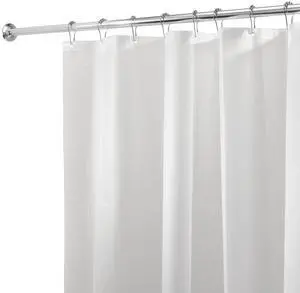 PEVA Mold and Mildew Resistant Plastic Shower Curtain Liner for Use Alone or With Fabric Curtain, Set of 2, 72 x 72, White PEVA Mold and Mildew Resistant Plastic Shower Curtain Liner for Use Alone or With Fabric Curtain, Set of 2, 72 x 72, White