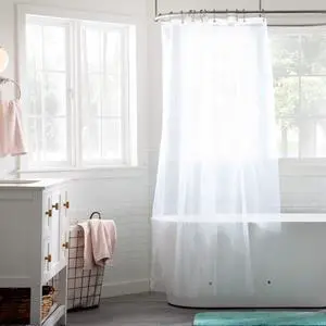 Clear 4G Shower Curtain Liner PEVA Waterproof Vinyl 72 x 72 Inch Standard Shower Liner - Dorm Room Essentials Clear 4G Shower Curtain Liner PEVA Waterproof Vinyl 72 x 72 Inch Standard Shower Liner - Dorm Room Essentials