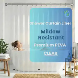 ® Premium Clear Shower Curtain Liner 72x72 Waterproof, Quick Dry, Odor Free, Eco Friendly, Non-Toxic with 3 Weighted Magnets & 12 Rustproof Grommets Bathroom Accessories ® Premium Clear Shower Curtain Liner 72x72 Waterproof, Quick Dry, Odor Free, Eco Friendly, Non-Toxic with 3 Weighted Magnets & 12 Rustproof Grommets Bathroom Accessories