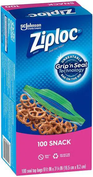 Snack Bags, Value Pack, 100-pack Snack Bags, Value Pack, 100-pack
