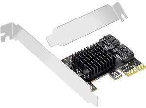 Deuninker PCIe x1 to SATA Expansion Card, 2-Port SATA 3.0 SSD/HDD Adapter, Internal Converter for Desktop PCs, Bootable System Drive Support Deuninker PCIe x1 to SATA Expansion Card, 2-Port SATA 3.0 SSD/HDD Adapter, Internal Converter for Desktop PCs, Bootable System Drive Support