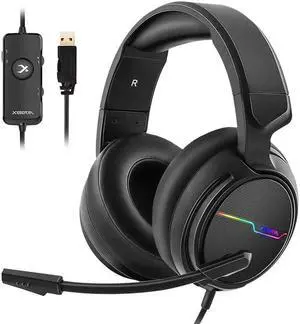 Xiberia V20 Gaming Headphones USB 7.1 Headset for PC Game Computer Bass Stereo Earphones with Microphone LED Light Xiberia V20 Gaming Headphones USB 7.1 Headset for PC Game Computer Bass Stereo Earphones with Microphone LED Light