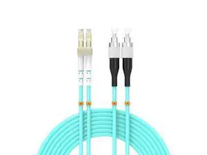 Deuninker OM3 Fiber Patch Cable 30Meter/100ft, LC/UPC-FC/UPC Fiber Optic Cable Cord LSZH 10GB Multimode Duplex Jumper 50/125?m Deuninker OM3 Fiber Patch Cable 30Meter/100ft, LC/UPC-FC/UPC Fiber Optic Cable Cord LSZH 10GB Multimode Duplex Jumper 50/125?m