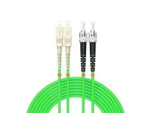 Deuninker om5 SC to ST Fiber Patch Cable,10Meters/32ft 10GB/40GB/100GB giga-bit Multimode Duplex Jumper 50/125?m LSZH Fiber Optic Cord Deuninker om5 SC to ST Fiber Patch Cable,10Meters/32ft 10GB/40GB/100GB giga-bit Multimode Duplex Jumper 50/125?m LSZH Fiber Optic Cord